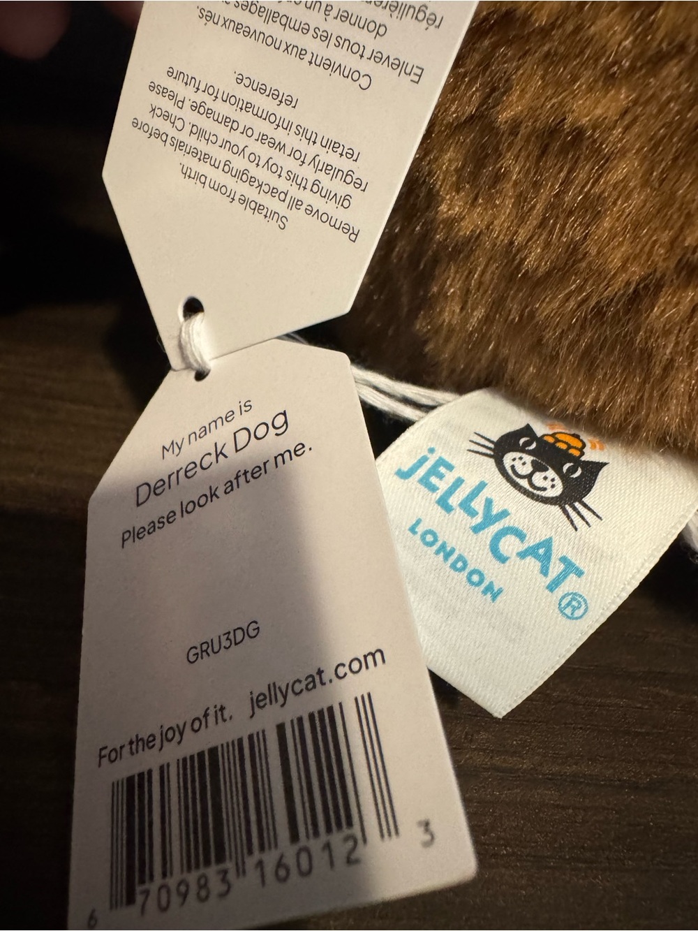 Jellycat Derreck Dog - Picture 4 of 4